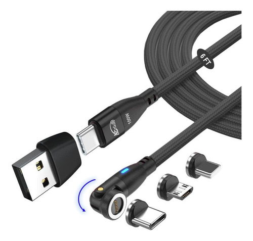 Cable Carga Magnética Para Android Apple Tablets Pc 100w