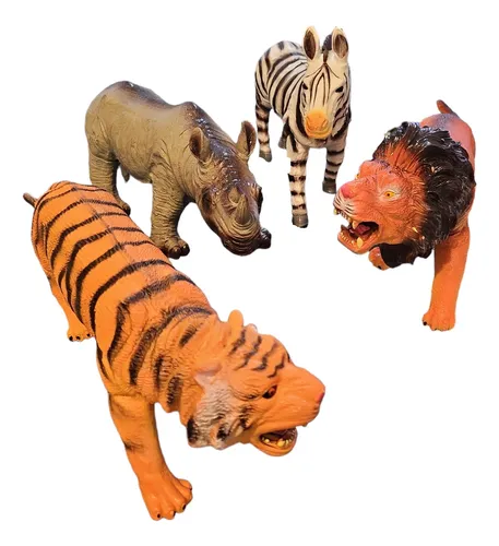 Cebra Animal De Goma 36 Cm Suave Al Tacto Gigante!