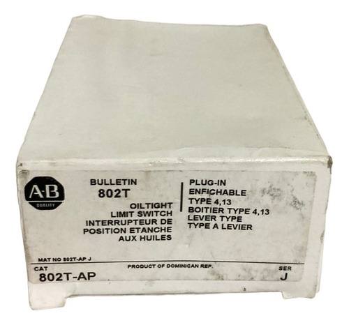 Interruptor De Limite 802t Ap Allen Bradley