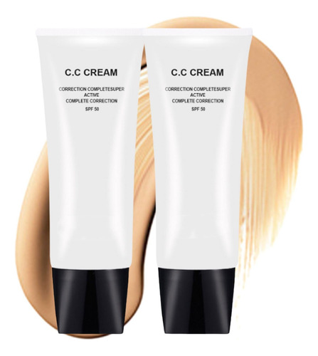 2 Unidades De Crema Cc De Ajuste De Tono De Piel Spf 50, Cos