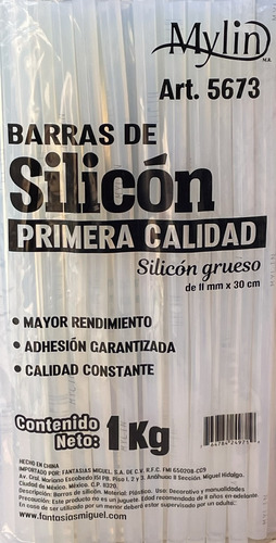 1kg Silicon En Barra (transparente)