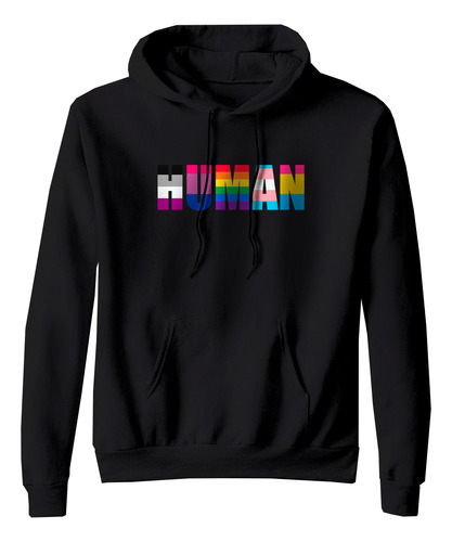 Sudadera Con Gorro Lgbt Arcoiris Pride Orgullo Human