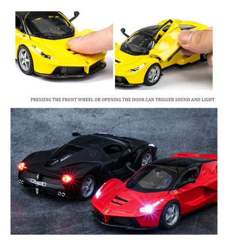 Y Ferrari Laferrari Supercars Miniatura Abre Puertas
