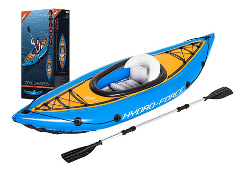 Kayak Inflable Bestway Gomón Con Remo + Inflador