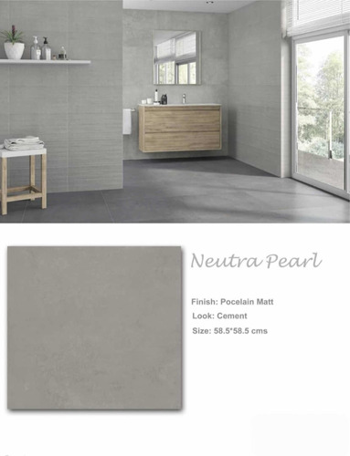 Mpo Porcelanato Español Neutra Pearl Mate 58x58