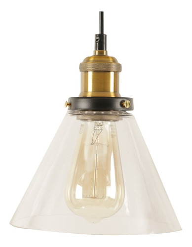 Lampara Colgante Lyris  E27 Vintage Deco 220v Vidrio Leuk