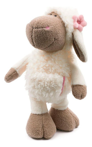 Lindo Peluche Almohada Suave Esponjosa Tierna Oveja 80 Cm Color Blanco