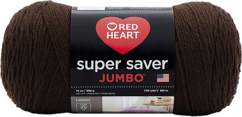 Hilo Rojo Corazón Super Saver Jumbo, Café