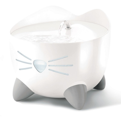 Fuente Bebedera Catit Pixi Blanca Gatos Plato Agua