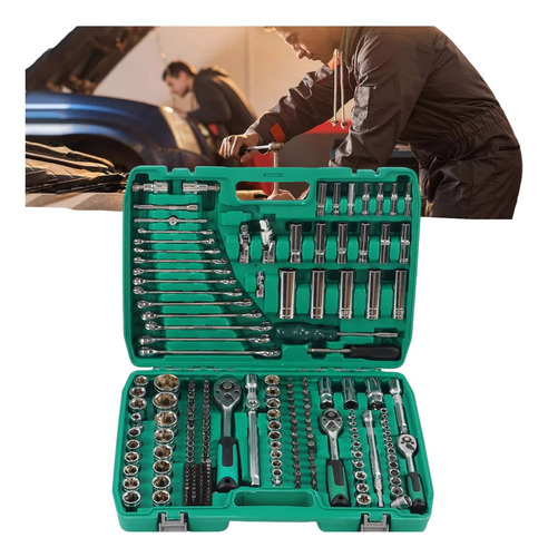 Set De Herramientas Juego De Dados Mecanicos Caja 216 Pcs