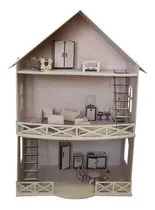Comprar Casa De Muñeca Con Muebles De Madera Fibrofacil Infantil  