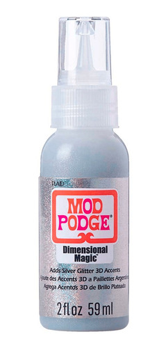 Plaid Mod Podge Dimensional Magic Glitter Silver (59ml)