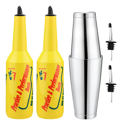 Suprobarware Flair Bottle - Kit De Barman De Estilo Amarillo