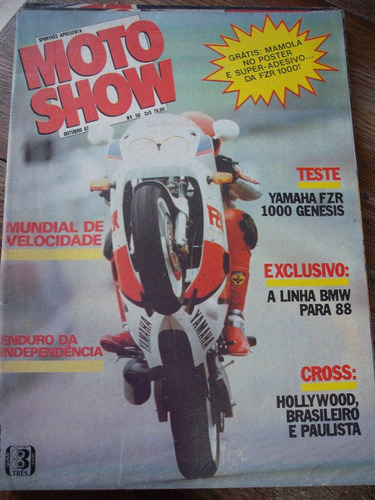 Revista Moto Show Randy Mamola Yamaha Yzr 500 N°56 Año 1987