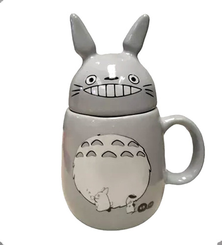 Taza Totoro Con Tapa Anime   Ceramica