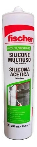  Sellador De Silicona Acetica Fischer 280ml X12 U