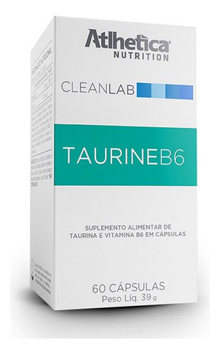 Cleanlab Taurine B6 Taurina E Vitamina - 60 Caps - Atlhetica