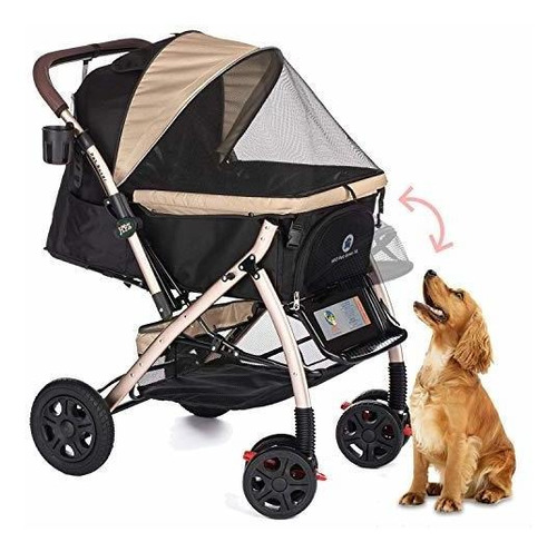 Imagen 11 de 11 de Carriola De Viaje Resistente Hpz-pr America Hpz Pet Rover L