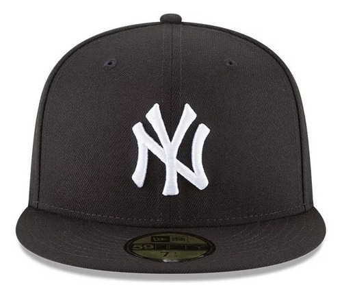 New Era Gorra New York Yankees Blk Mlb 59fifty Visera Plana