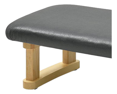 Reposapiés Pequeño, Taburete Otomano Gris Oscuro