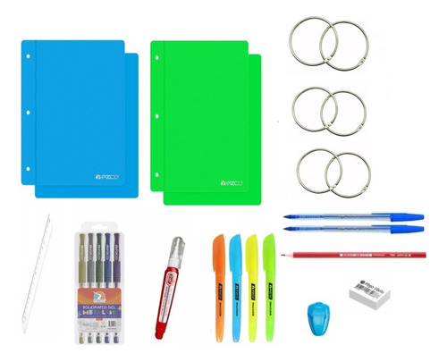 Kit Utiles Escolares Primaria Secundaria Set X18 Economico 