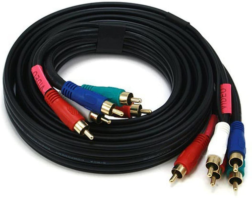 Cable Coaxial De Video Y Audio Por Componentes, 6 Pies/ne...