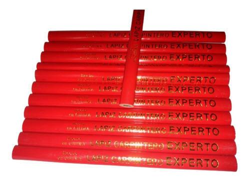 Lápiz Carpintero Albañil Experto Pack X 12u