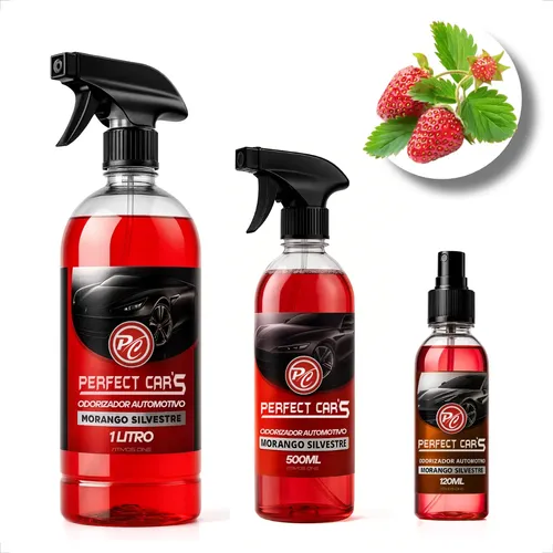 Cheirinho De Carro Importado Aromatizante Automotivo Perfume Morango Silvestre Morango Silvestre 120ml