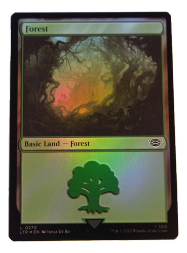 Carta Magic Lord Of The Rings Forest Land (foil) Mtg Lotr