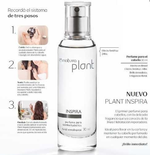 Natura Plant Inspira Perfume Para Cabello Anti Frizz 30ml | MercadoLibre