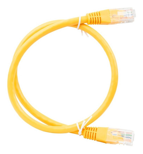 Patch Cord Cable Parcheo Utp Cable Red Cat6 0.5 Mts Amarillo