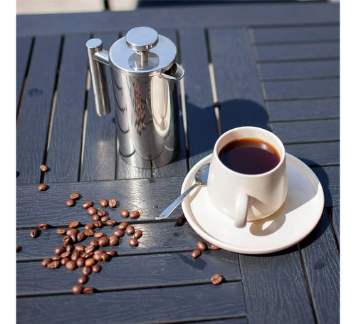 Cafetera Prensa Francesa De Acero Inoxidable 1000ml Café Té