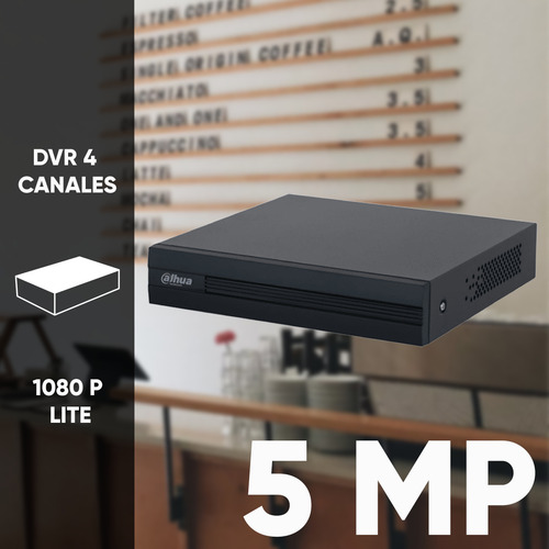 Dvr 4 Canales Dahua Xvr1b04h-i 110v Color Negro Con Ia