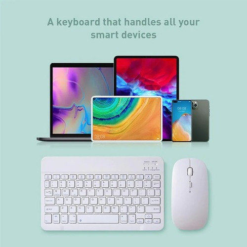 Teclado Inalámbrico Portátil Compacto Bluetooth 10