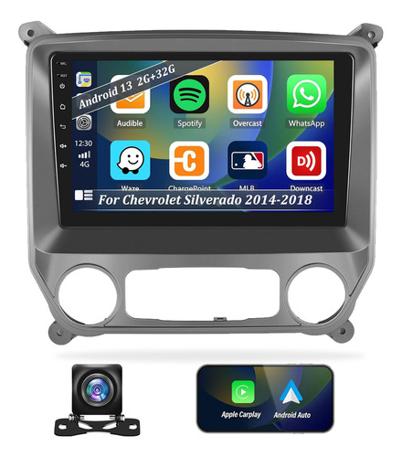 Estéreo Android Auto Chevrolet Silverado Gps Wifi Bluetooth