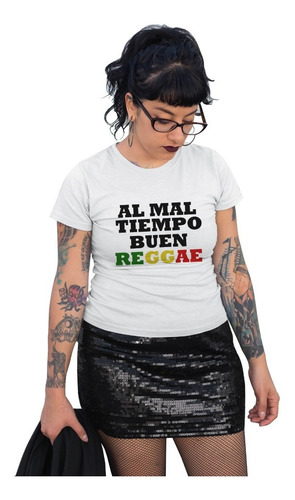 Playeras De Dama Blusas De Mujer Modelo Reggae Weed Verde