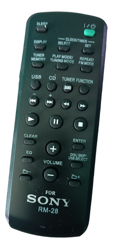 Control Para Minicomponente Sony Tipo Original Negro Genezi