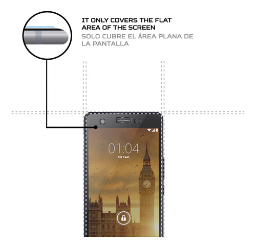 Protector Mica Pantalla Para Kazam Tornado 455l