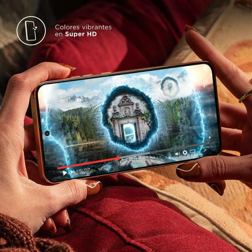 Celular Motorola Moto Edge 50 Neo 5g 256gb 8gb Ram Dual Sim Certificación Militar Ip68 Nfc Con Cargador Y Funda Color Gris