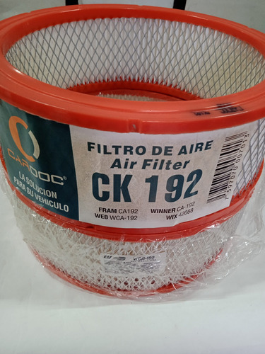 Filtro Aire Motor Ck-192 Malibú Año 80-84 Marca Cardoc/ Web