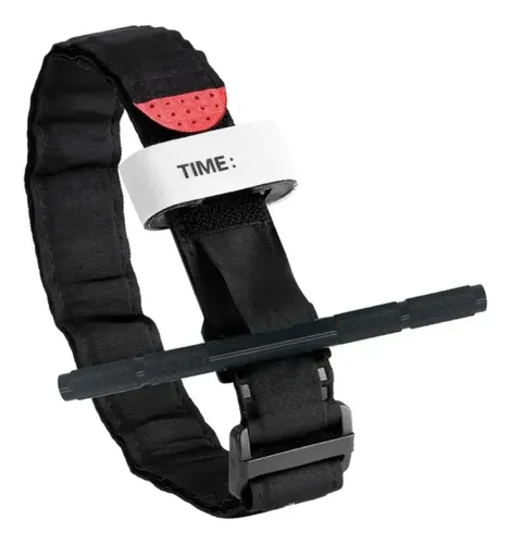 Torniquete Tático Aph Primeiros Socorros Haste Metal Preto - foto 1