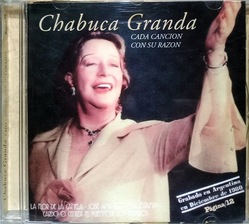 Cd Chabuca Granda (cada Cancion Con Su Razon)