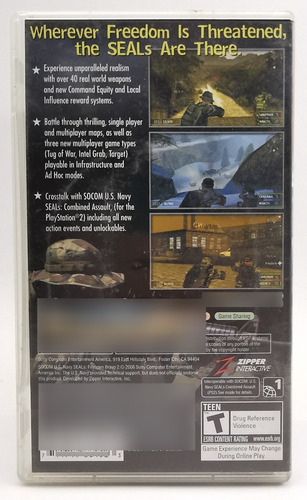 Socom U.s. Navy Seals Fireteam Bravo 2 Psp * R G Gallery (Usado)