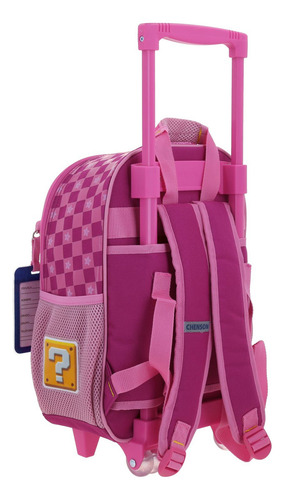 Mochila Chica Ruedas Chenson Mario Bros Peach Barb
