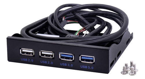 Concentrador De 4 Puertos Usb 3.0x2 Y Usb2.0x2 Disquete D De