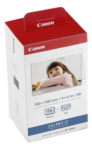 Canon Papel Y Tinta De Color Kp-108in Para Selphy