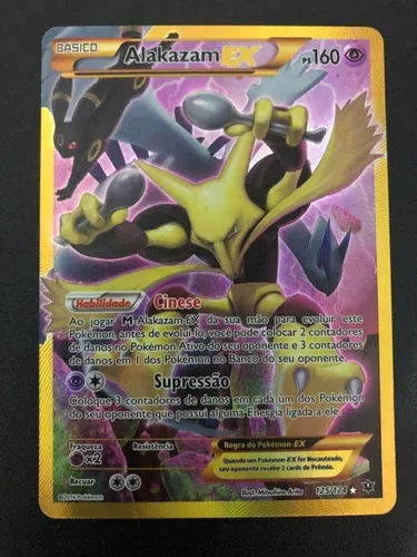 COMO É A CARTA POKEMON ALAKAZAM RADIANTE DE PERTO! 