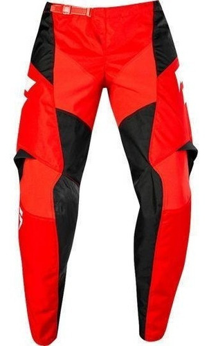 Pantalon Moto Niño White York Rojo Shift. Mx