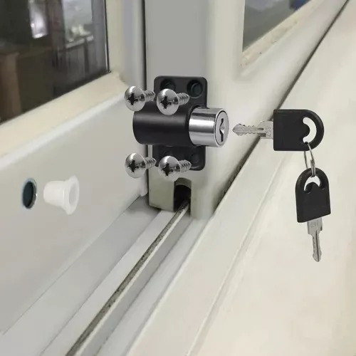 Seguro Ventana Corredera Antirrobo X5 Candados Con Llave