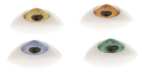 8pcs Juegos De Huecos Ojos De 4 Colores Ovales Para Muñeca